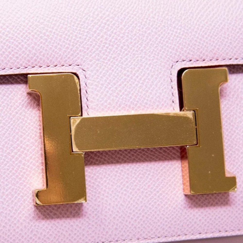 HERMES MAUVE SYLVESTRE EPSOM CONSTANCE 24 - Picture 5 of 15